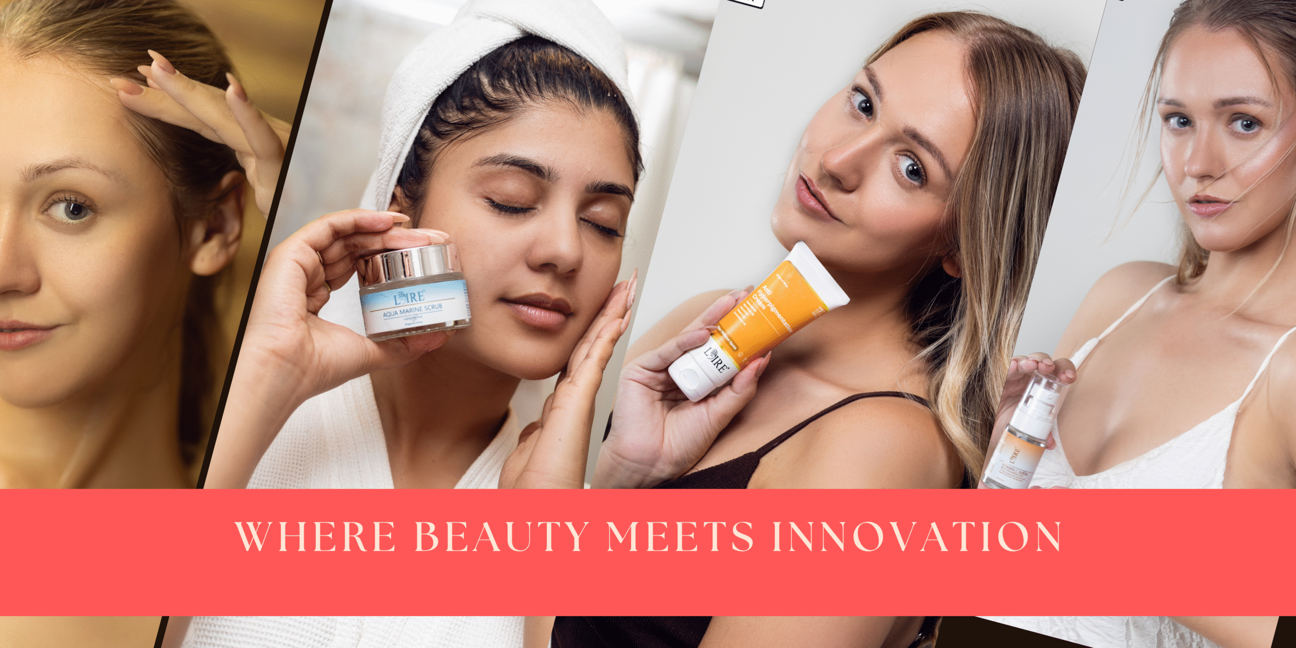 Home beige aesthetic fashion clothing collection medium banner